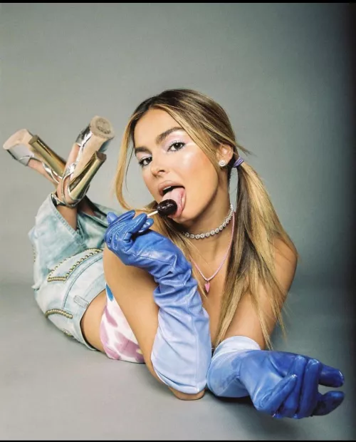 Addison teasing more than just her shiny heels by h0rnd0g1