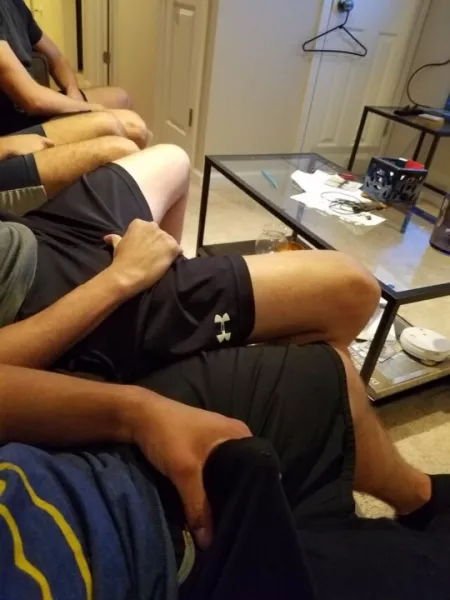 Adjustin Hangin With The Bros by NudeBiGuy