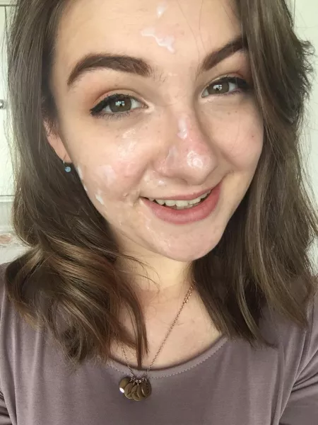 Adorable Brunette asks her followers if they think cum will help her complexion by andifhedoesnt
