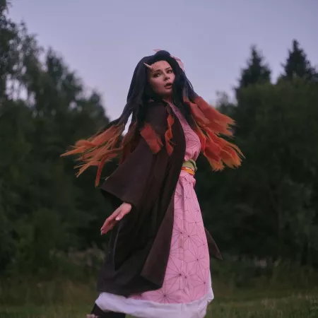 Adult Nezuko demon (Kimetsu no Yaiba), cosplay by me.~ by JannetIncosplay