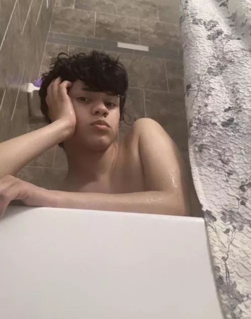 After a long day, bath time 💘🧼 by joshuaxzz