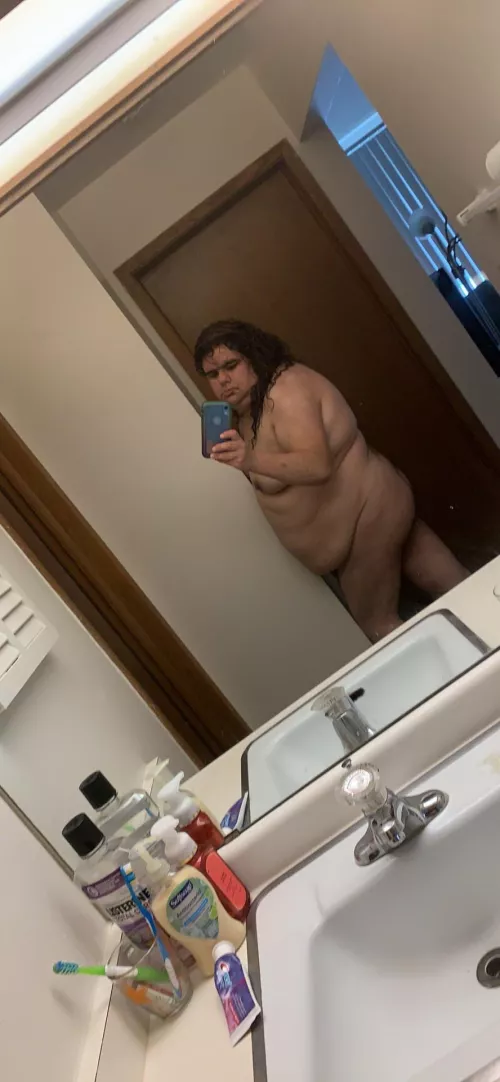 After a shower and dropping the towel by Background-Ad8595