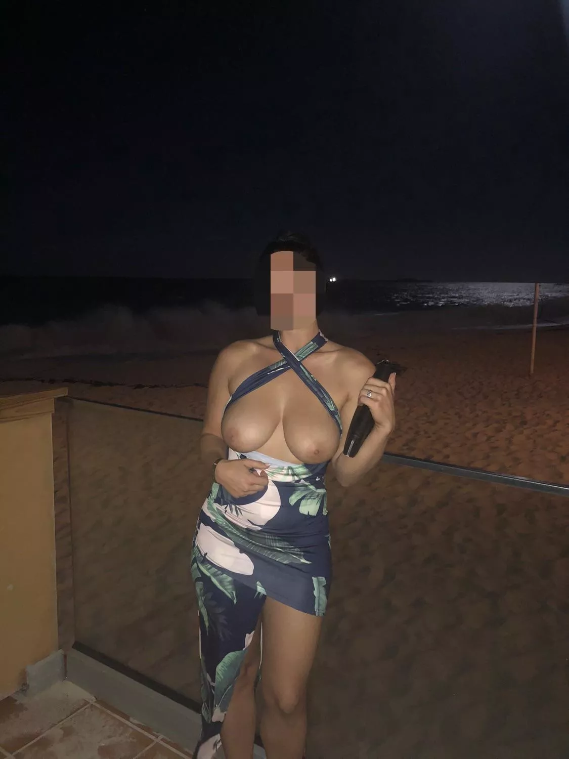 After dinner. Pretty sure the entire restaurant saw posted by Kinkycouple247