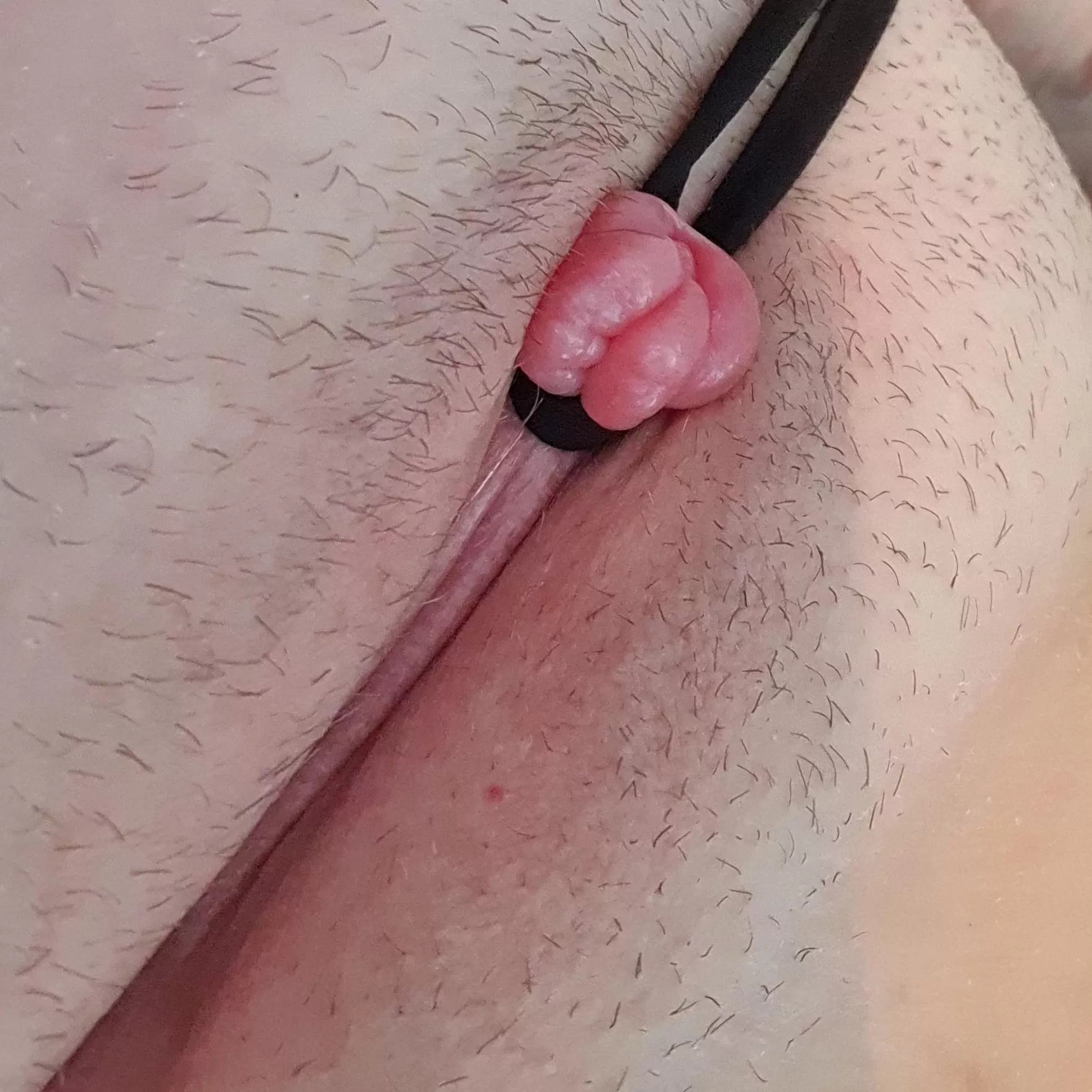 After ive pumped my clit i love to tie up my swolen little bud and vibe it until i cant take any more 🌷 posted by harderdaddy666
