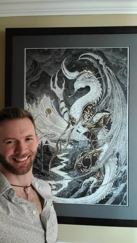 After many years, finally got this bad boy framed... (And if you know who he is, umyou know he's a really bad boy.) by JaceGrym