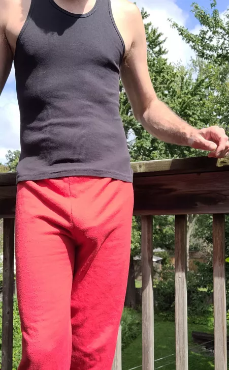 After several DM requests, commando in (red) sweats. by sixfivealive