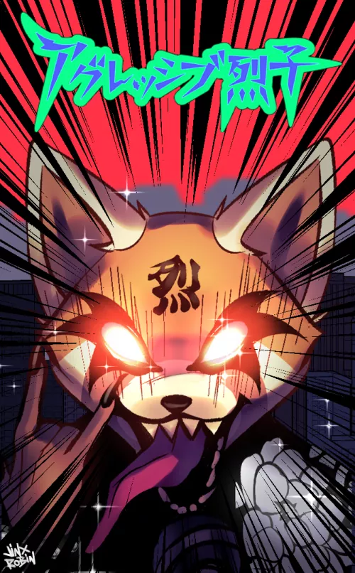 Agretsuko fanart!! (art by me @RobinJinx_ ) by Jinx_Robin