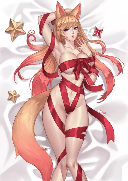 Ahri all wrapped up for you (karmiel) [League of Legends] by Shart_Shark
