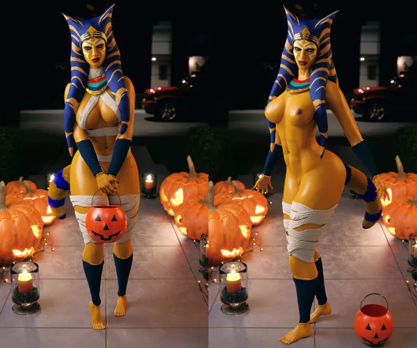 Ahsoka as Ankha (ElRecondite) by pouli-