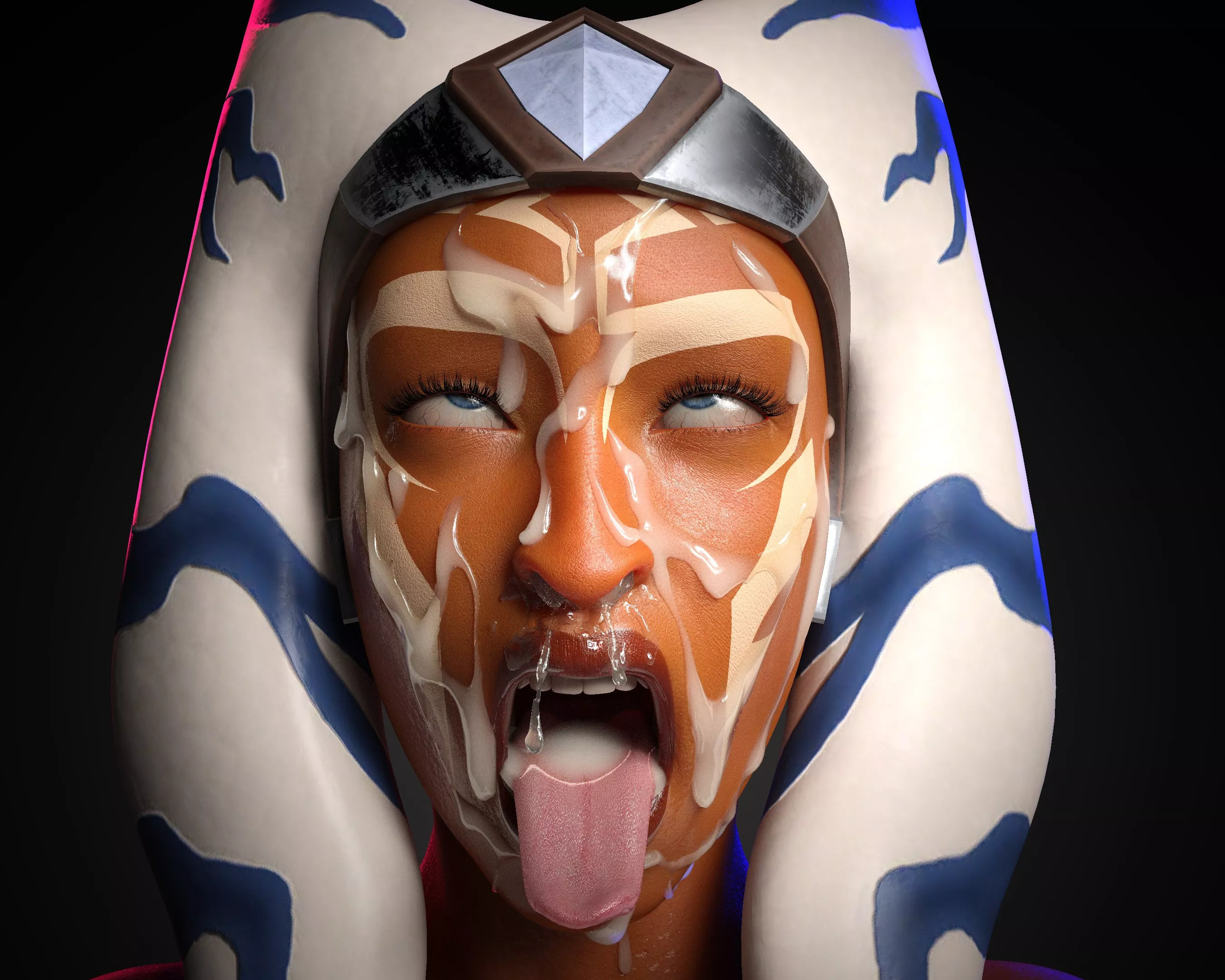Ahsoka facial. By me [DrinkerofSkies] posted by DrinkerofSkies