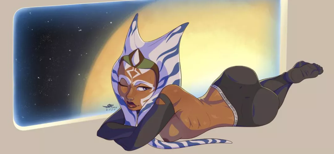 Ahsoka is waiting (unknown to me) by Chess1800