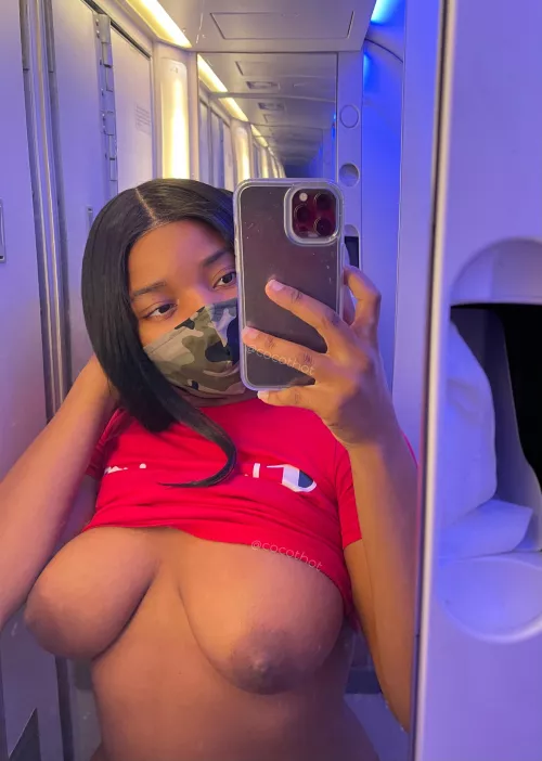 airplane titties 🙈 by kinkybrowniee