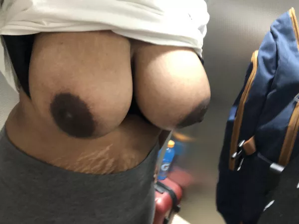 Airport titties by i-always-see
