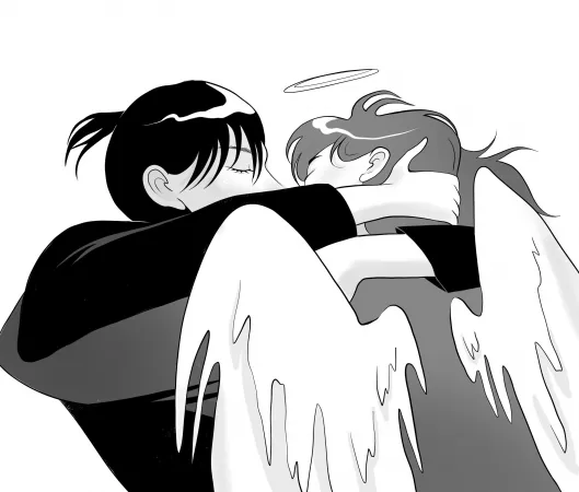 Aki and angel (chainsaw man) by Katesit