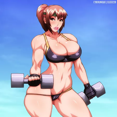 Akiko Daimon (Cyberunique) [Taisen Hot Gimmick Forever] by elee0228