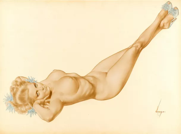 Alberto Vargas art for Playboy (1957) by prismatika_on_tumblr