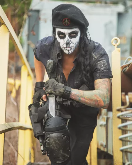 Alex Zedra as Caveira from Rainbow Six Siege by zarp23