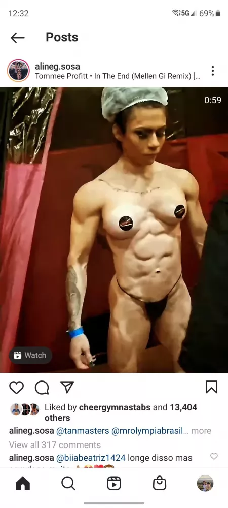 Alineg Sosa...hardbody getting tanned...sexy by peggypwr1