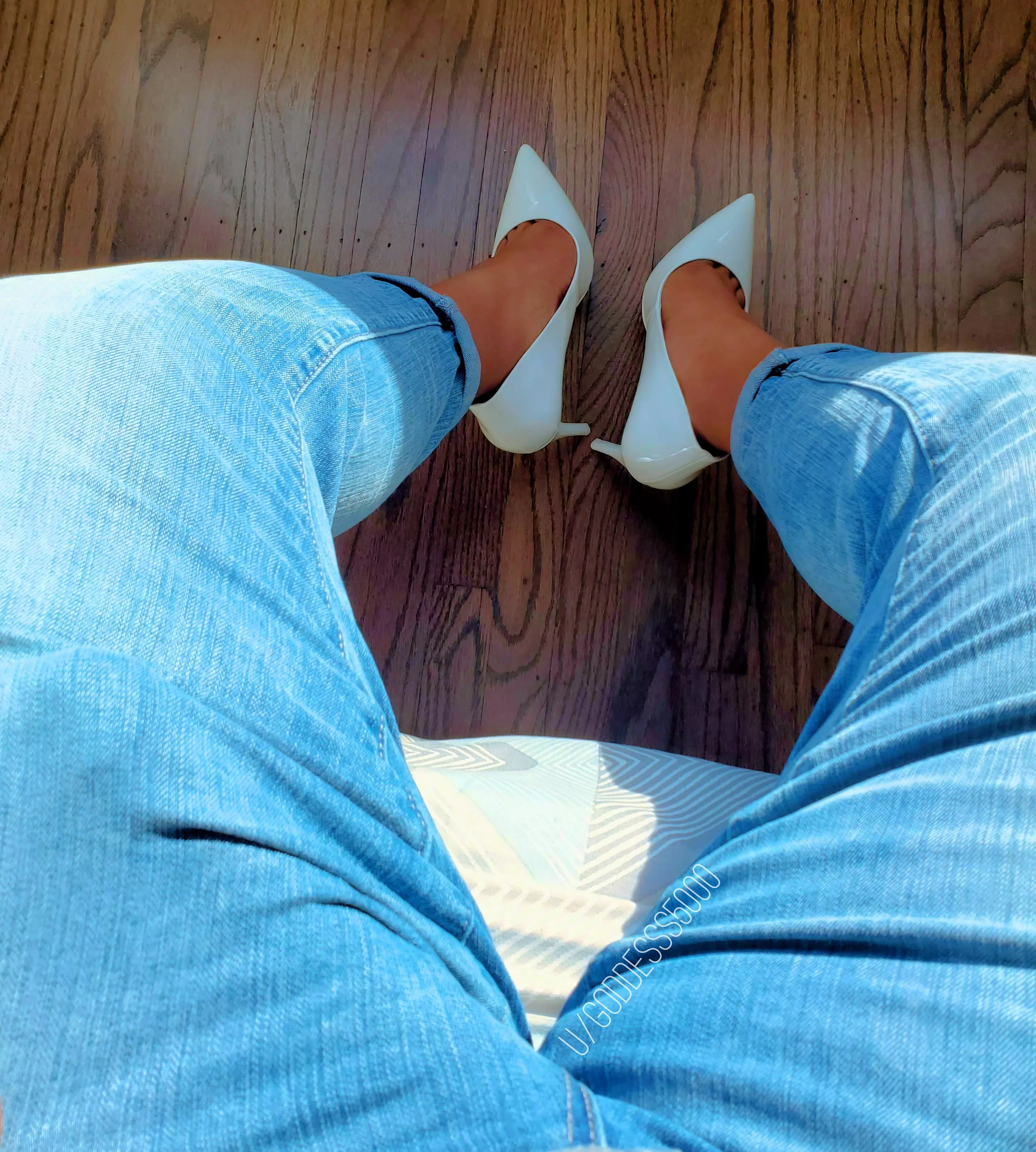 All 10 inches tucked away in my tight jeans...until you come over and whip it out! posted by Goddesss5000
