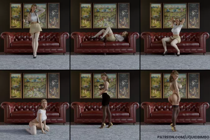 All around expansion on the red couch [LiquidBimbo] by liquidbimbo