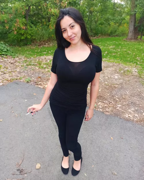 All black everything today, what do you think? by SmokingCutie_