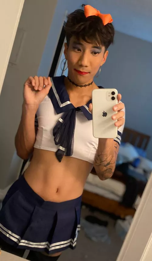 All dolled up! How do I look? 🥰 by femboyfag