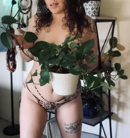 All natural curls, curves, plants... 🔥🤤 by Blayzinbaby