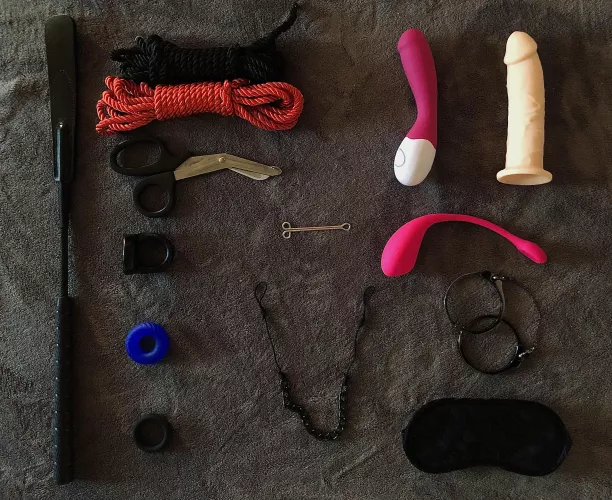 All set out for a scene. Couple new toys and a few from the old toy box. Love seeing our little collection slowly grow! by DomsLilBrat