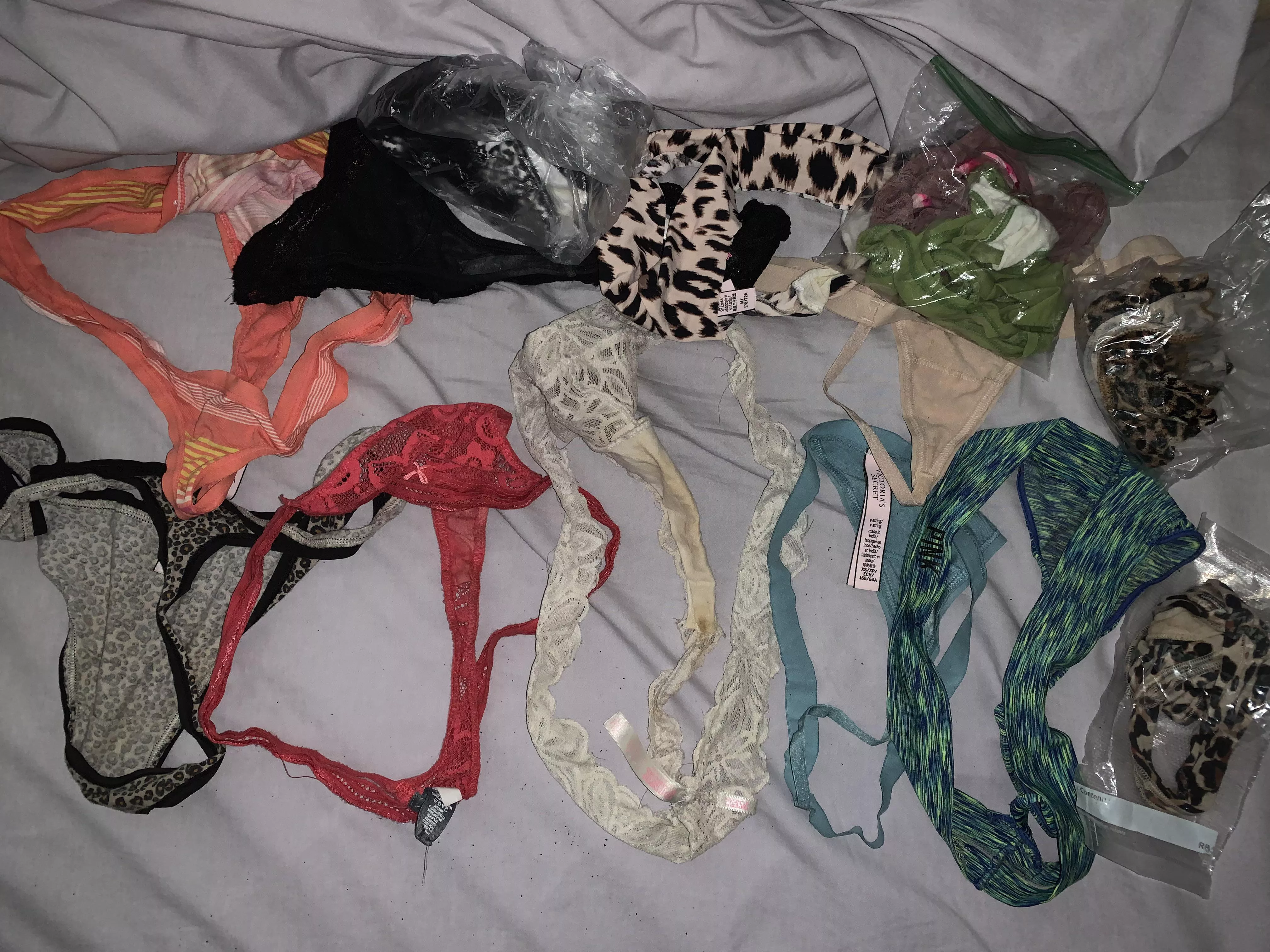 All the dirty thongs I have from 15 different girls posted by Dry_Indication516