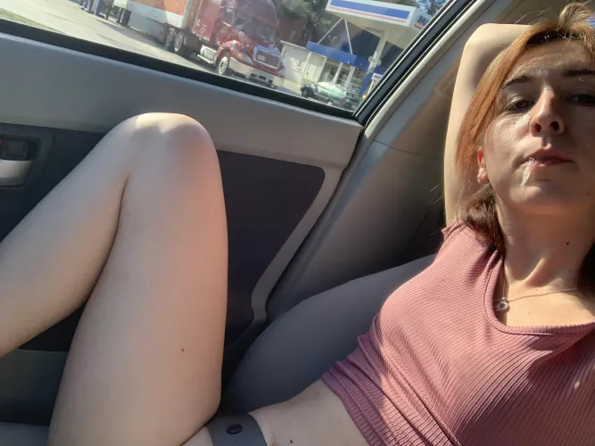 All the truckers have to do is look down 🥵 by swallowpeaches