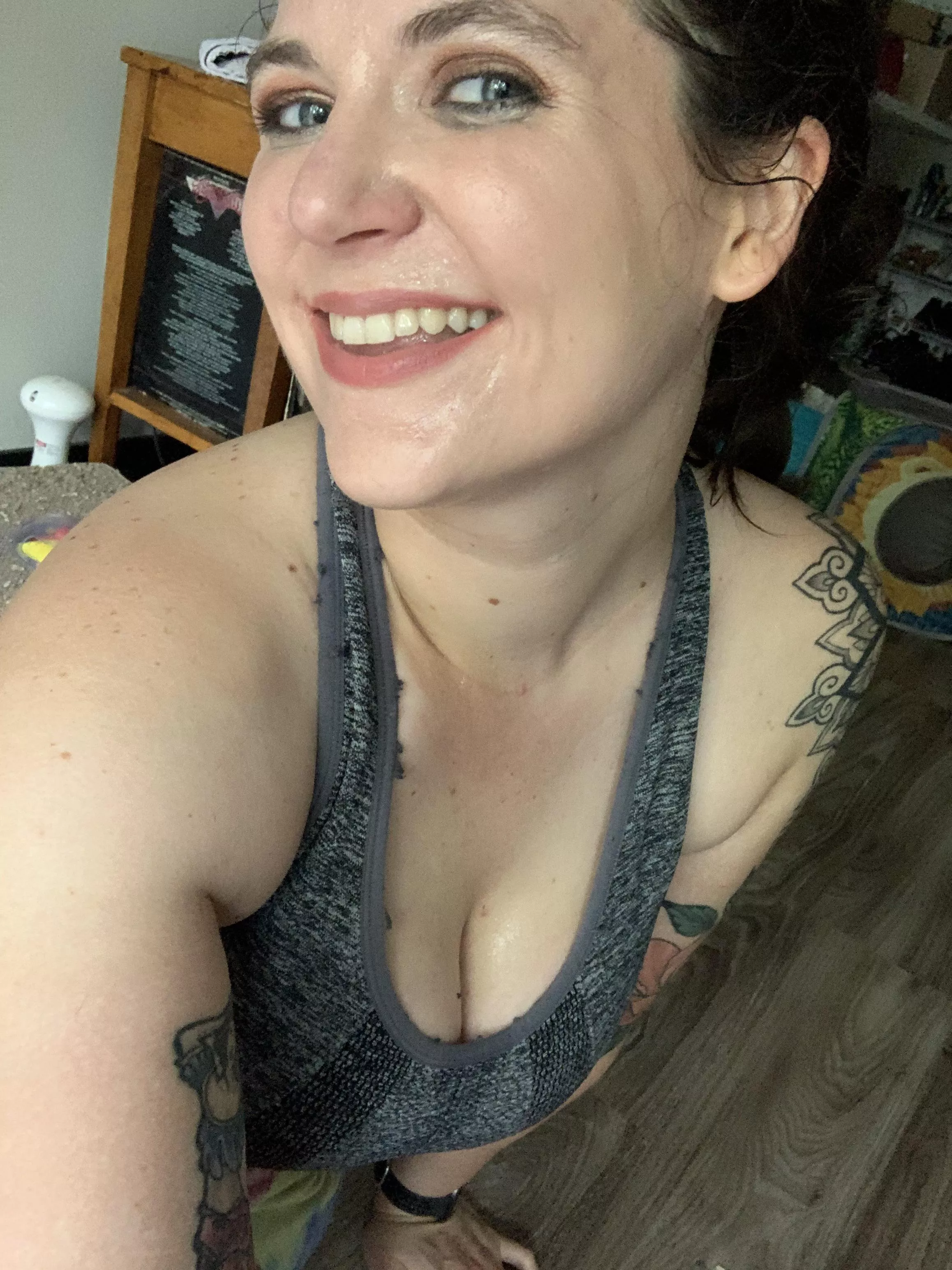 All this sweat ruined my makeup posted by Sybil_Shameless