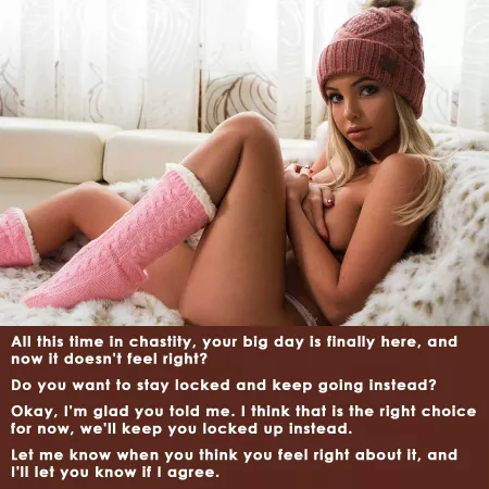 All this time in chastity, your big day is finally here, and now... by chant9