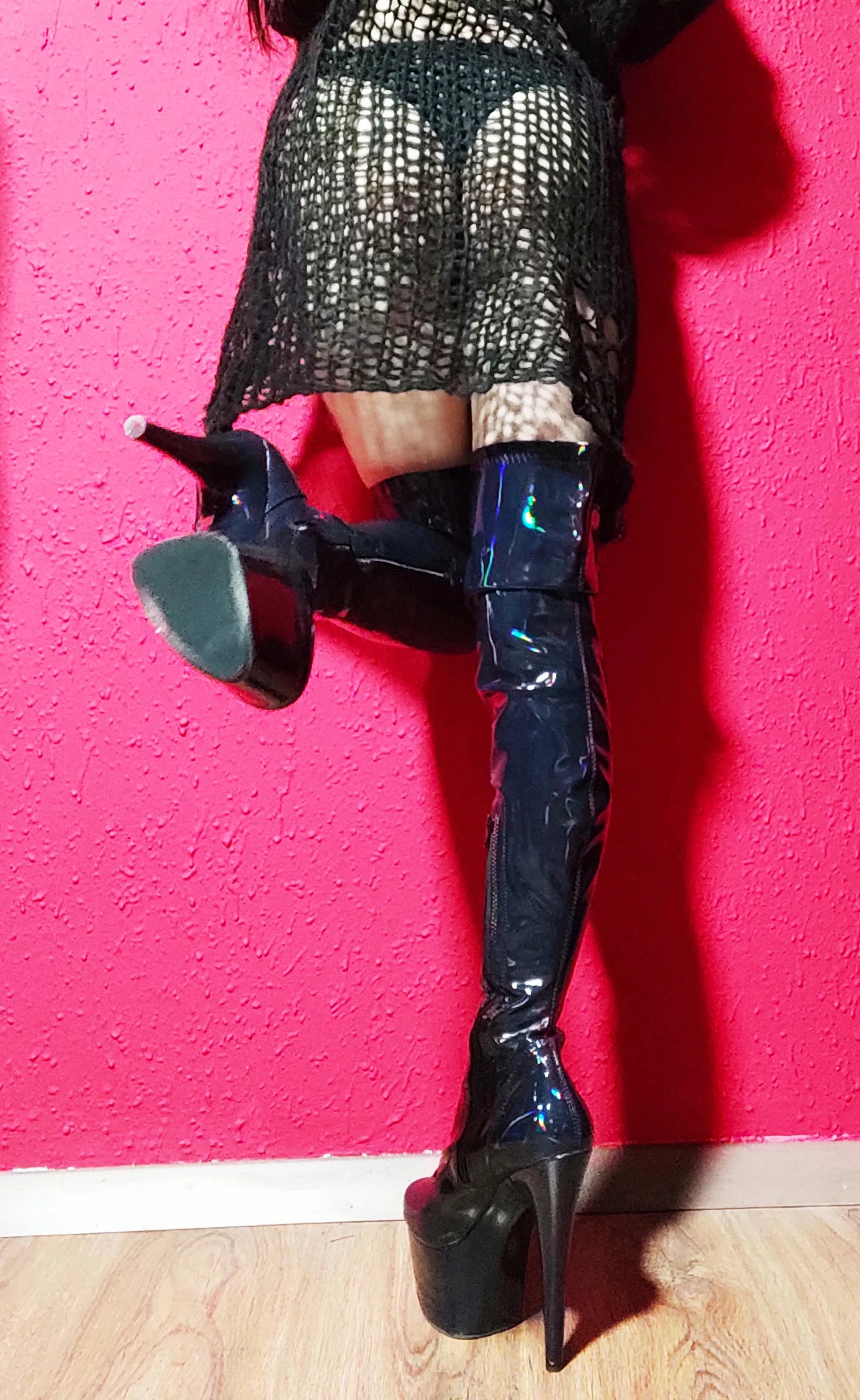 All you need on your mind tonight are my shiny boots posted by QueenOfEverything7