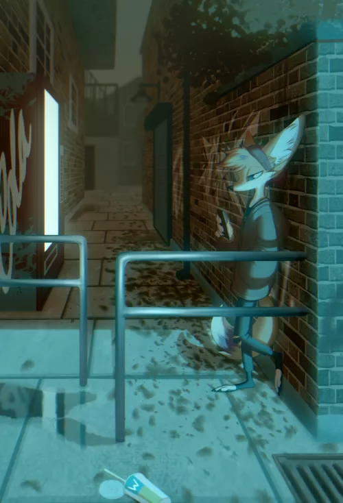 Alleyway (art my me @Sancosity on Twitter) by SancosityJA