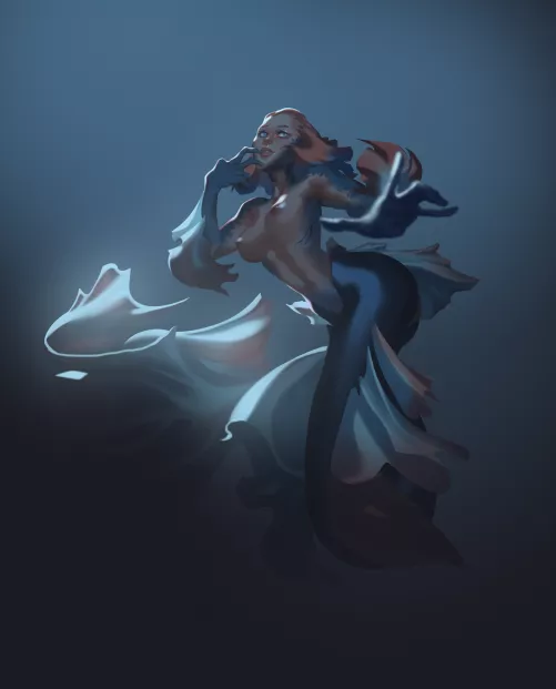 Alluring siren - art by me. DM me if you're interested in commissions;) by ROJOgutierrez