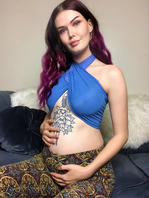 Already so much bigger than I used to be, and I know my belly will just swell more! by MissElAmbrosia