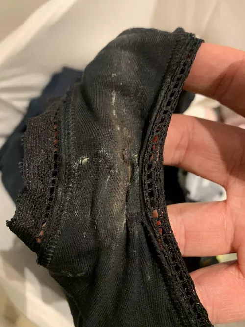 Always love visiting my friends house- the laundry basket is in the bathroom, had a long sniff on his girlfriends sweaty and pissy panties. Spoke to her straight afterwards with the taste on her grool still on my tongue 😈 by subcom1984