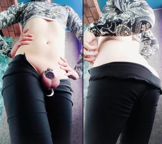 Am I sexy peach for public humiliation and permanent locked?🔐💖 by Sasha_Foxyq