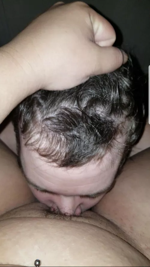 Am I the only one that grabs hair when getting eaten? Hubby loves it too ☺️ by NaughtyShyCouple69