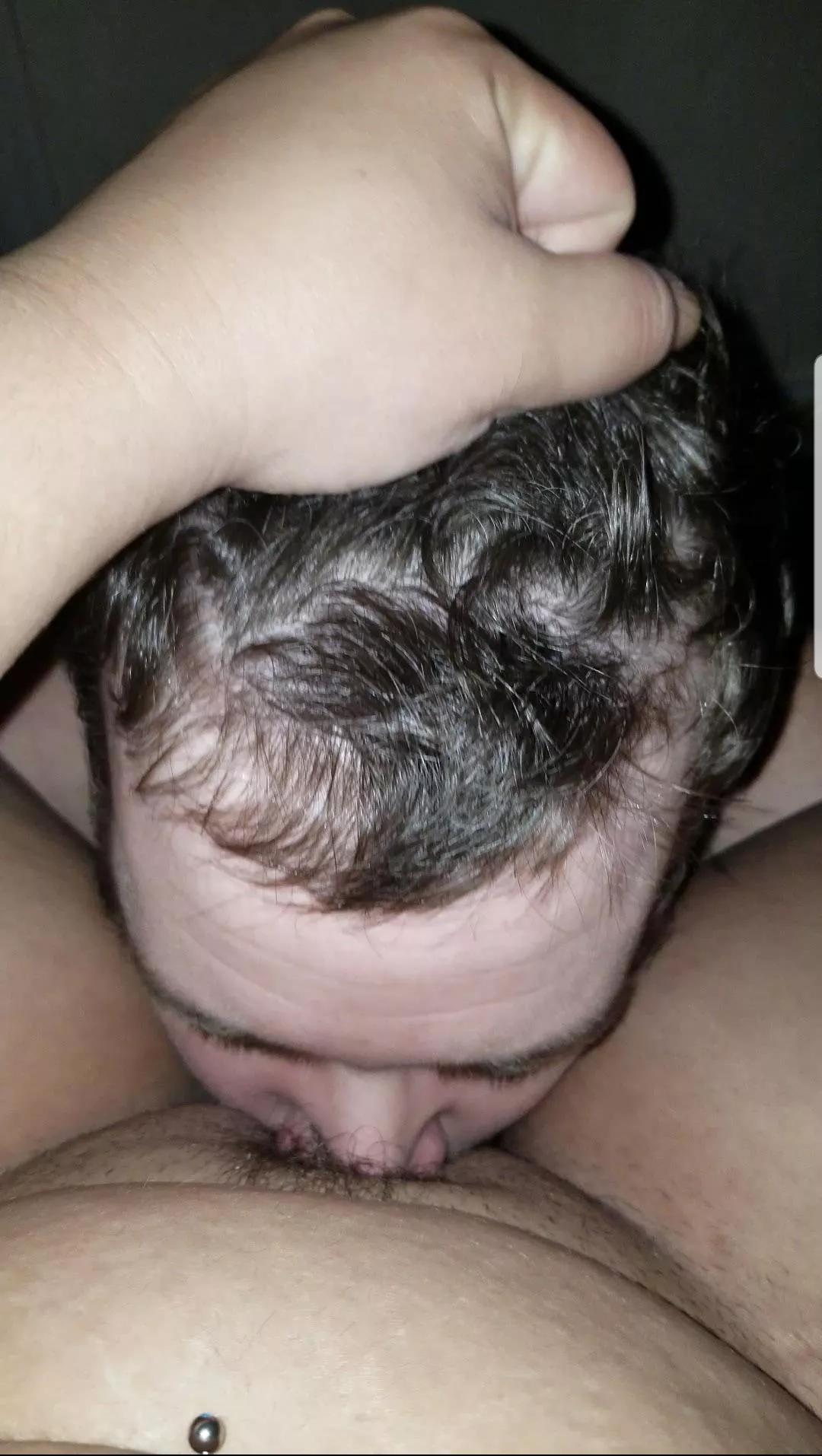 Am I the only one that grabs hair when getting eaten? Hubby loves it too ☺️ posted by NaughtyShyCouple69