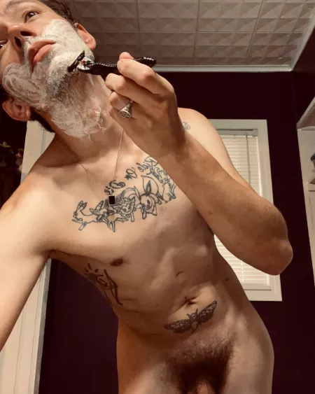 Am I the only one who hates shaving, but doesn’t grow enough facial hair for it to look decent? 😂🤣😅 by TheNakedNovelist