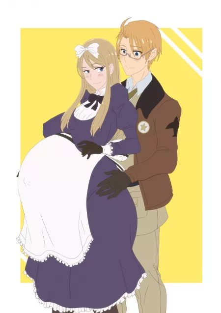 America & Belarus From Hetalia (Artwork by Clone66) by Absolute-Dima