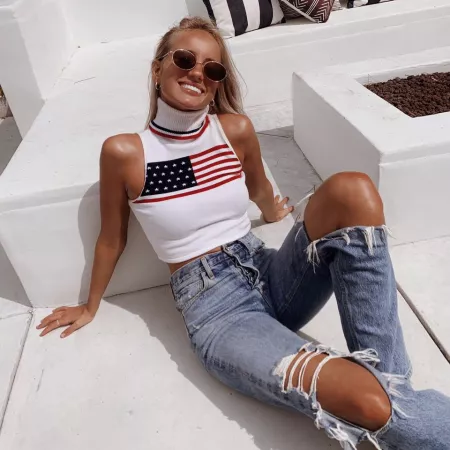 American Flag Tank by aabbccdefg