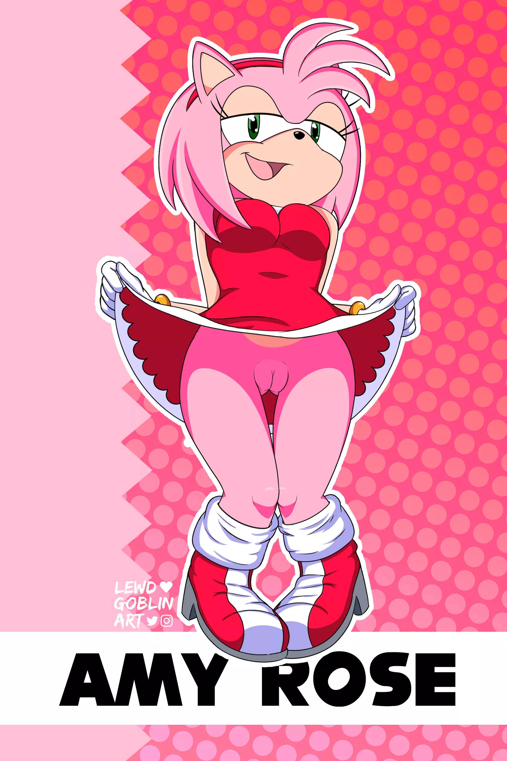 Amy Rose has something to show you (LewdGoblinArt) posted by Lewd_Goblin