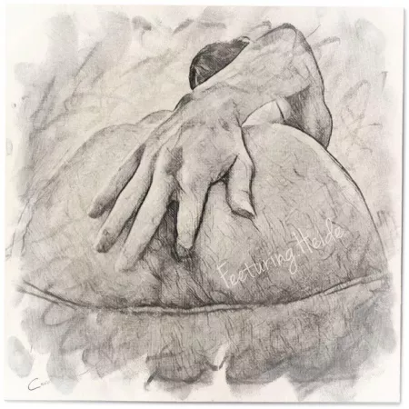 An artistic rendition of my gorgeous boy and submissive muse. ☺️ by FeeturingHeide