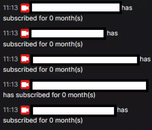 An automod or bot repeats someone has subbed or got gifted sub on streamers account. Can't figure out what bot causes it does anyone know? Becomes annoying in mass subbing we see what is depicted in the screenshot plus the 5 sub messages from twitch. by Vortex_William