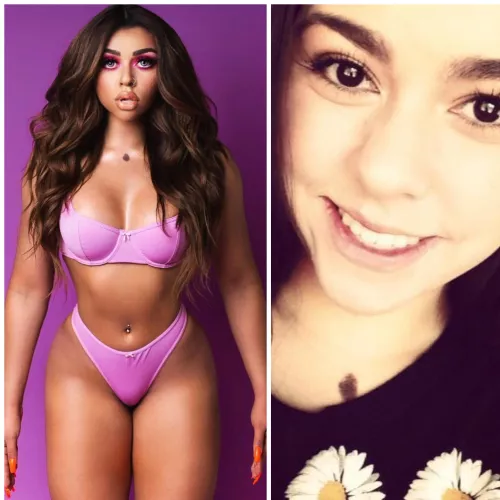 An odl friend from school really turned herself into a doll by considervitreous