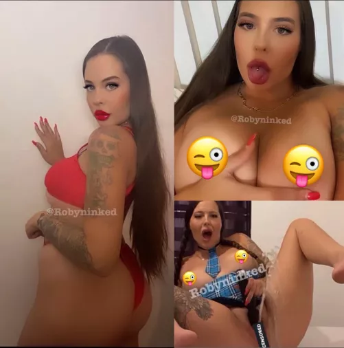 Anal freak and mega squirter I love drinking my own cum 💦💦 by robyninkedOF