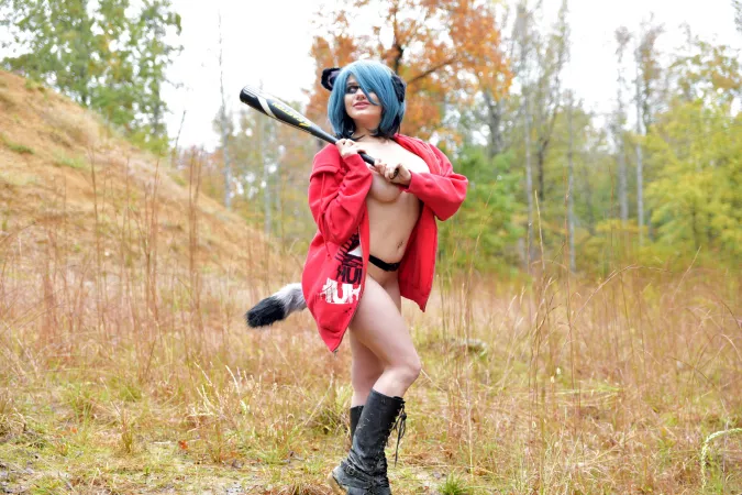 AnastasiaMaye cosplaying Michiru from Brand New Animal [OC] [Photographer] by HitoriPanda