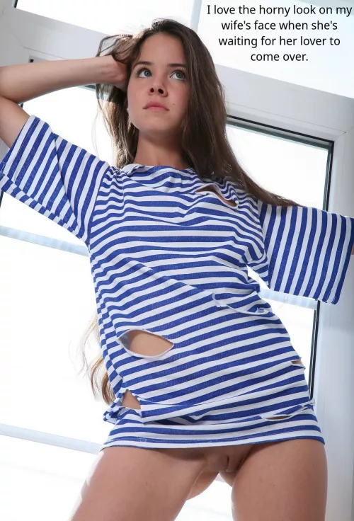 And you should see the horny look on my face when I'm watching her waiting for her lover by rbre0002